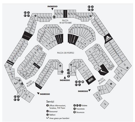 serravalle outlet mappa.